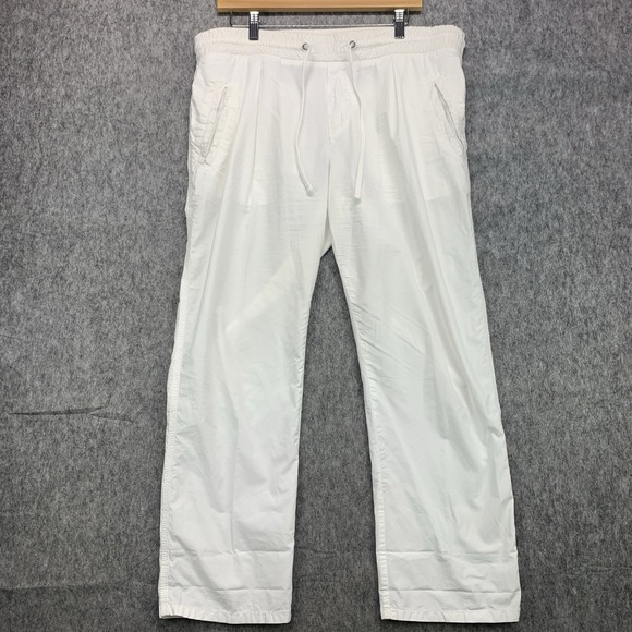 James Perse Pants - James Perse Women's Poplin Casual Relaxed Comfort Drawstring Pants Size 3 (L)